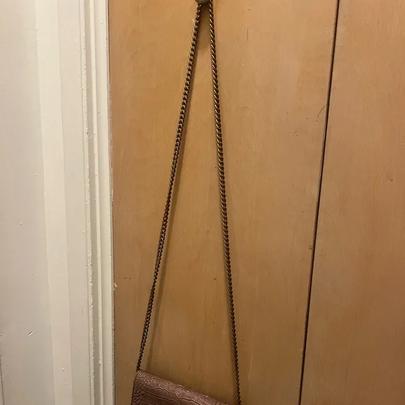 Kurt Geiger London Elegant Crocodile Pattern Brown Wallet on Chain, O/S - Picture 6 of 6